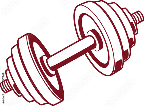 dumbbell isolated on white background