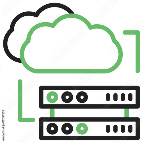 Cloud Computing Technology: Visualizing secure and reliable data storage and accessibility in an interconnected digital landscape.