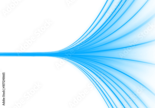 Glowing neon laser lines twist along city streets. Light trail waves, motion swirls, and energy lines highlight dynamic traffic flow and speed. Vector illustration PNG.