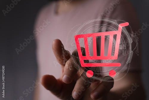 Concept of online shopping ...