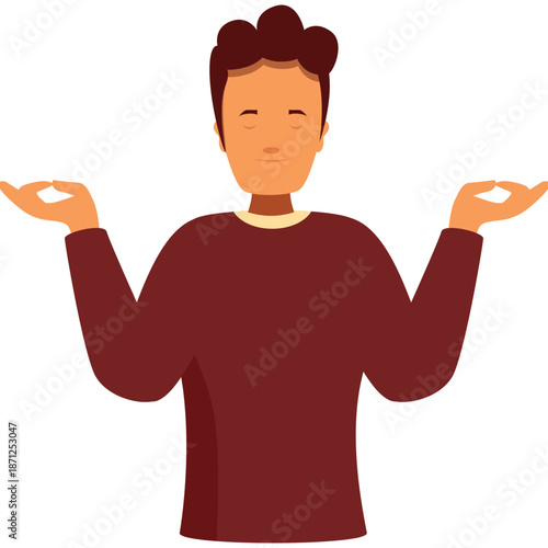 Person Shrugging with Open Palms