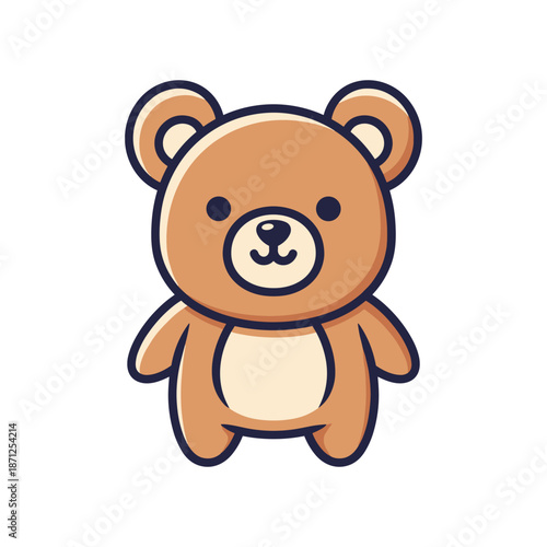 Adorable Cartoon Teddy Bear Illustration