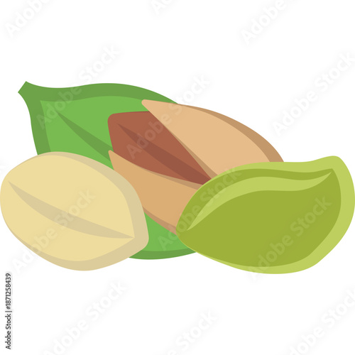 Pistachios and Leaves Icon