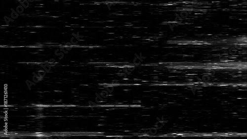 Effects such as noise and glitches. Image of a broken LCD screen.
