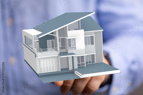 Conceptual image of a conte...