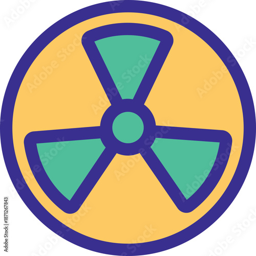 Radiation Hazard Symbol Icon
