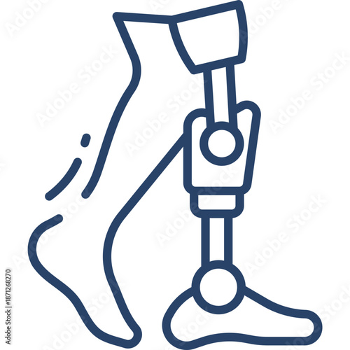 Prosthetic Leg Icon