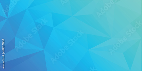 Blue Geometric Abstract Background With Polygon Shapes For Modern Design And Digital Artwork eps10
