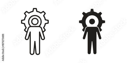 Responsible icons symbol, logo illustration. Vector graphics set