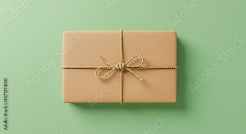 Brown Gift Box with Satin Ribbon | Holiday Present Decoration Black Friday Sale