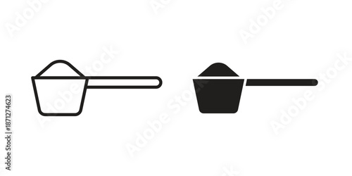 Scoop icons symbol, logo illustration. Vector graphics set