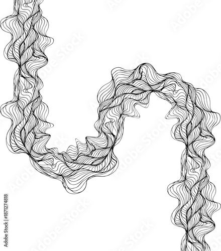 Single rounded wave shape defined by smooth flowing line curvature.