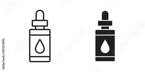 Serum icons symbol, logo illustration. Vector graphics set