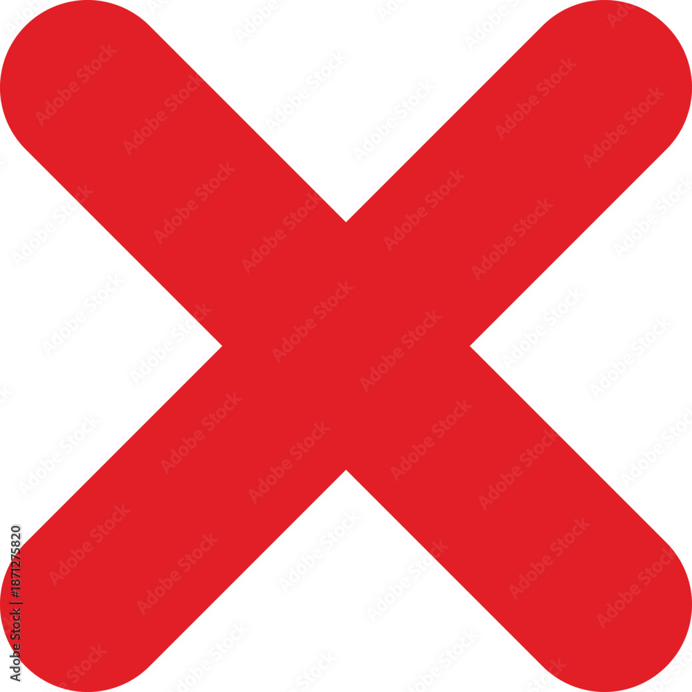 Obraz premium Red cross symbol