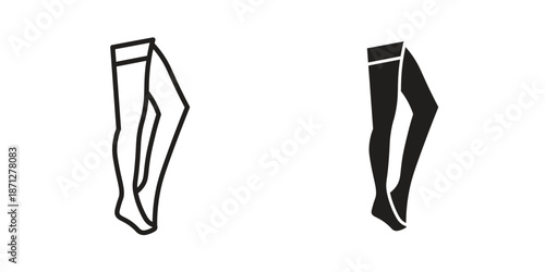 Tights icons symbol, logo illustration. Vector graphics set
