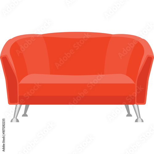 Red Sofa Illustration