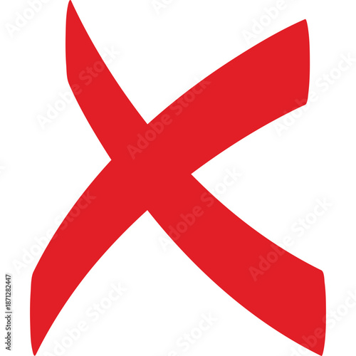 Red 'X' mark symbol