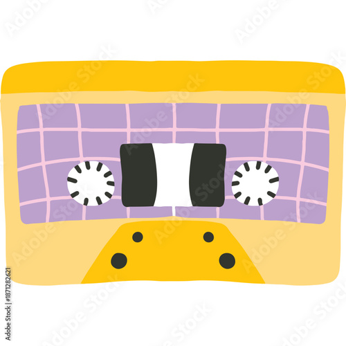 Retro Cassette Tape Icon