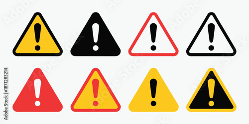 Danger sign warning sign attention sign, danger icon warning icon attention icon, vector illustration for safety alerts, hazard communication, workplace warning, and risk awareness.