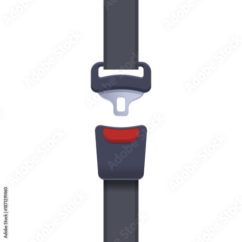 Seatbelt Buckle Clip Isolated