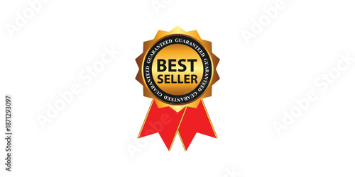 Vector gold label best seller design fully editable high quality