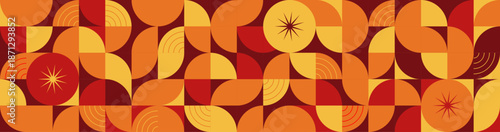 Vintage geometric pattern background	