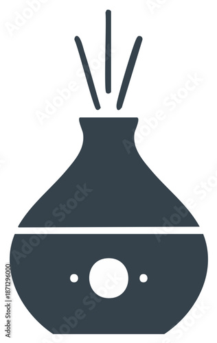 Dark Minimalist Aroma Diffuser with Sticks for Essential Oils