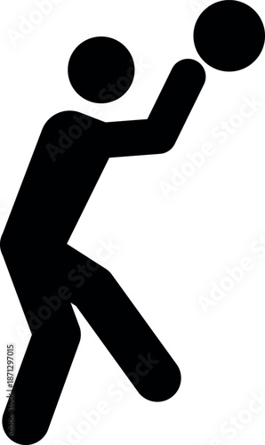 Basketball Player icon. Sports signs and symbols.