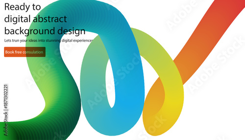 Colorful abstract background design for website banners and digital marketing campaigns