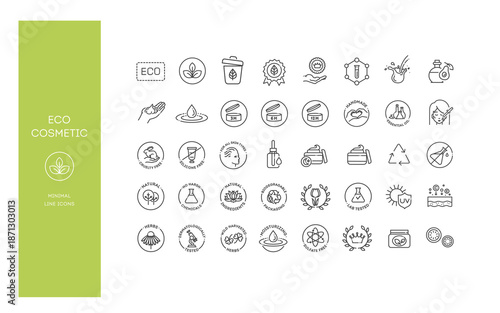 Natural, Organic, Skincare Symbols