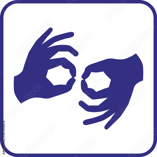 Sign Language Communication Icon