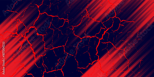 red and black brush wrap car sticker pattern abstract banner sporty lines red and black color combination grunge brush pattern racing motorsport vector design.