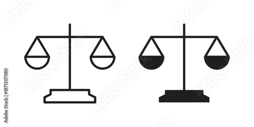 Economies of scale icons for web design set in black stroke and solid style. EPS10