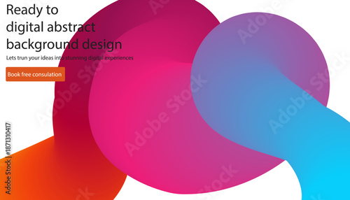 Modern Abstract Background with Vibrant Gradient Colors for Digital Design
