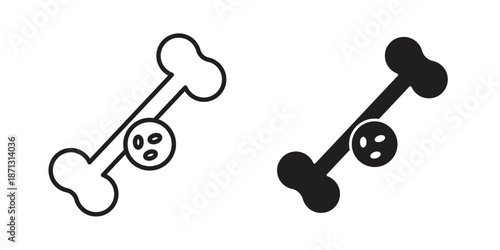 Multiple myeloma icons for web design set in black stroke and solid style. EPS10