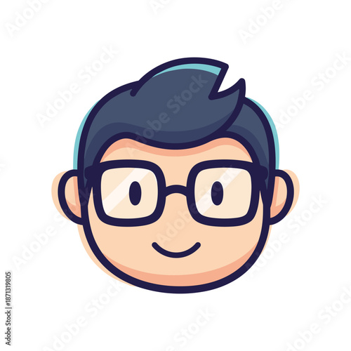 Cartoon Man Avatar Illustration
