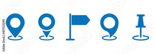 Map pin icon. location pin place marker. Location icon. Map marker pointer icon set. Pinpoint. Location pin icon. 