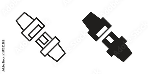 Seat Belt icons Symbol, logo illustration. icon concept for web design