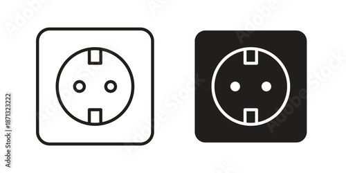 Socket icons Symbol, logo illustration. icon concept for web design