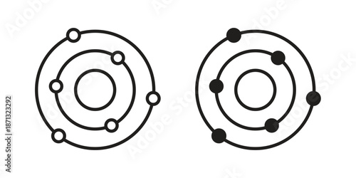 Space icons Symbol, logo illustration. icon concept for web design