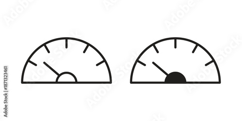 Speedometer icons Symbol, logo illustration. icon concept for web design