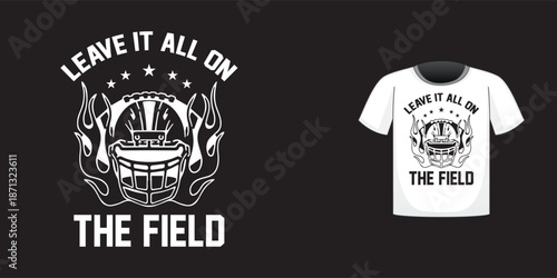 Vintage vector t shirt design concept with typography and blank apparel style illustration