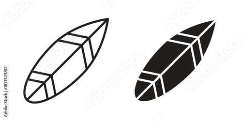 Surf board icons Symbol, logo illustration. icon concept for web design