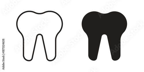 Tooth icons Symbol, logo illustration. icon concept for web design