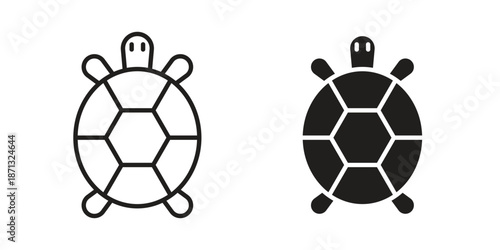 Tortoise icons Symbol, logo illustration. icon concept for web design