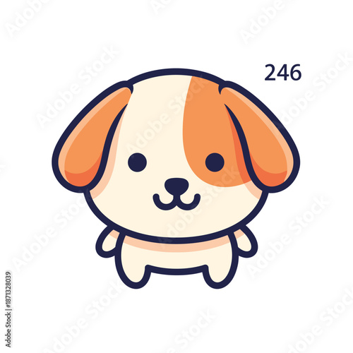 Adorable Cartoon Dog Illustration