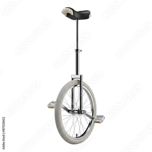 Unicycle isolated on transparent background