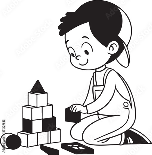 A smiling cartoon child character and happy kid student illustration set featuring a little girl praying, holding a gift, and lighting a candle for a fun school book or education vector