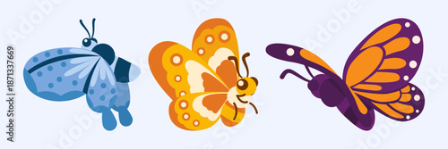 Vibrant Butterfly Collection With Diverse Colors