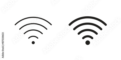 Wifi Signal icons Symbol, logo illustration. icon concept for web design